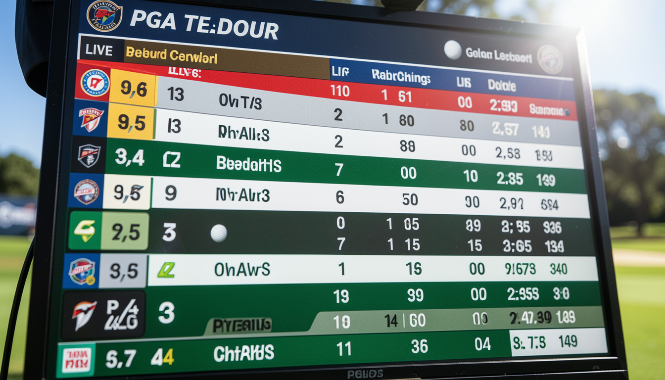 pga tour leaderboard